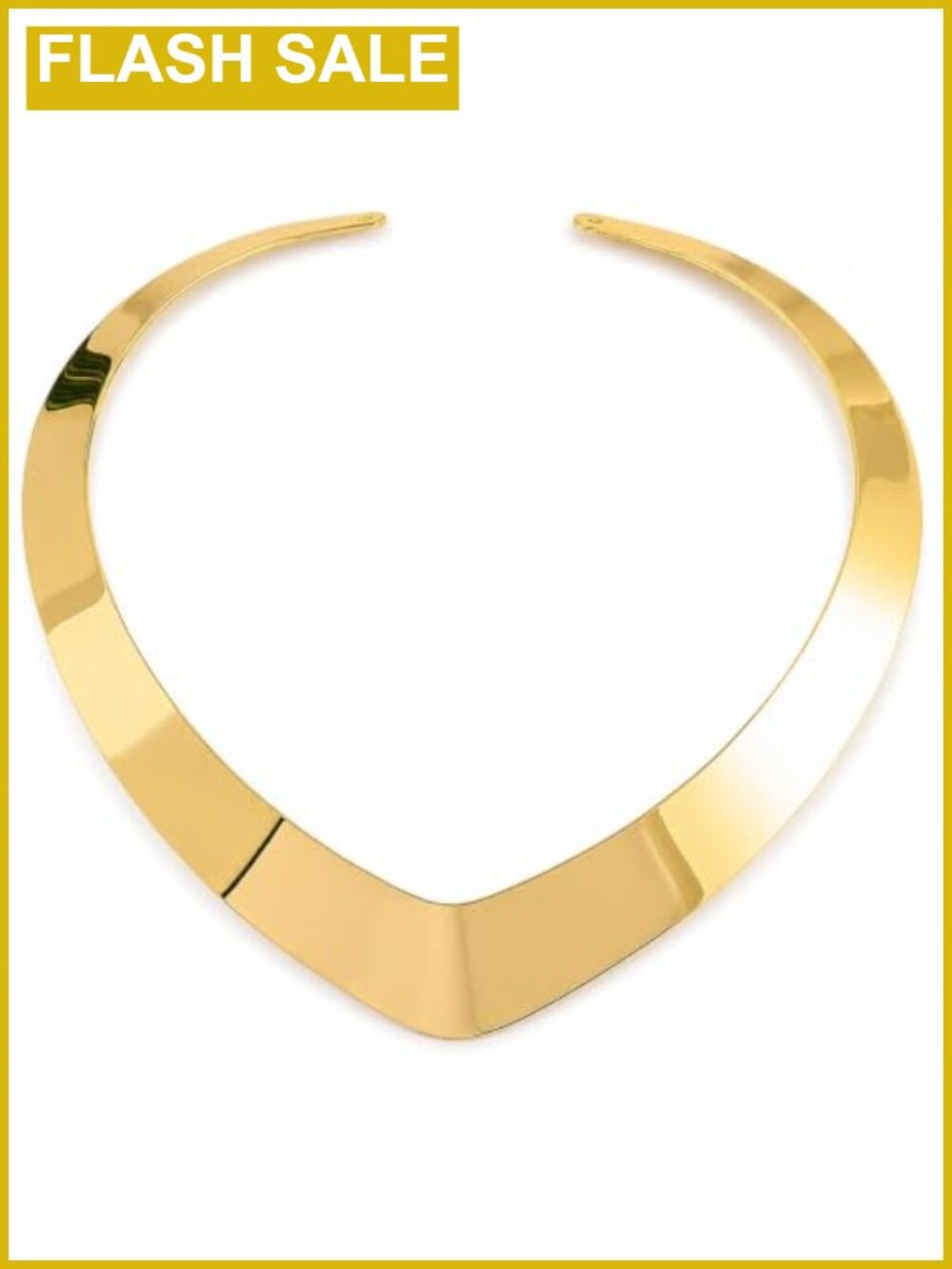 Chunky Gold Collar Necklace & Earrings Set Statement Costume Jewelry